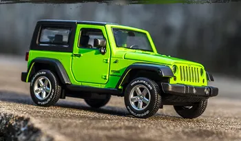 1:32 Jeep Wrangler Rubicon Alloy Model Car Diecasts Metal Toy Off-road Vehicles Model Collection High Simulation Kids Toy Gift 19