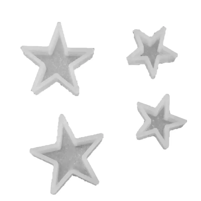 

4Pcs Cute Star Shape Silicone Jewelry Mold Resin Casting Pendants Necklace Bracelet Earrings DIY Jewelry Making Tools