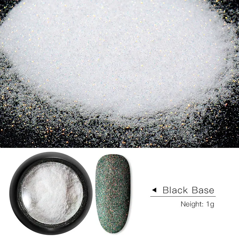 0.2g Ice Transparent Mirror Nail Glitter Powder Mirror Glitter UV Gel Pigment Magic Chrome Dust 6 Colors Nail Art Decorations - Цвет: Z028