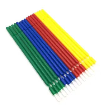 

100 Piece Hot sales Nail Cleaning Clean Brush Tool File Manicure Pedicure Soft Remove Dust Small Angle Clear Tools Sets 4 Colors