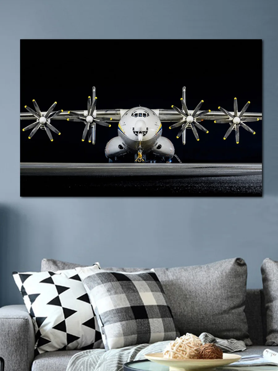 an 22 Antuy Antonov heavy transport aircraft posters on the wall picture home living room decoration for bedroom KH734