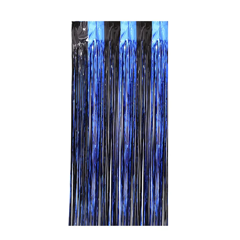 LIANRISES Halloween Lametta Vorhang - 2er Set Schwarz-Orange 1x2m Für Partydekoration