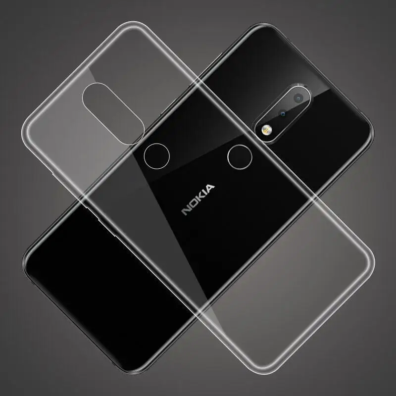 Silicone TPU Phone Case Ultra Thin Clear Soft Cases For Nokia 6.2 7.2 3.1C 3 5 8 6 2 7 2.1 3.1 5.1 7.1 Plus X5 X6 3.2 4.2 Cover |