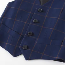 Деловой костюм с жилетом для мальчиков Детский костюм с жилетом и цветочным принтом для мальчиков и девочек костюм для выступлений для взрослых детей фортепиано костюм