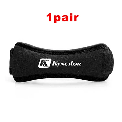 1pair black Arbot Регулируемый наколенник защитный ремень защита опорный коврик с поясом спортивный наколенник черный Keenpads открытый - Цвет: 1pair black