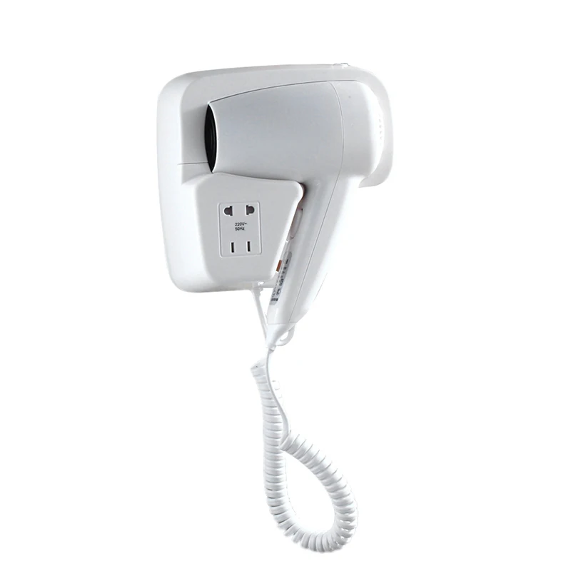 

Hotel Bathroom 1300-Watt Wall-Mounted with Landline Dryer Hair Dryer White EU Plug
