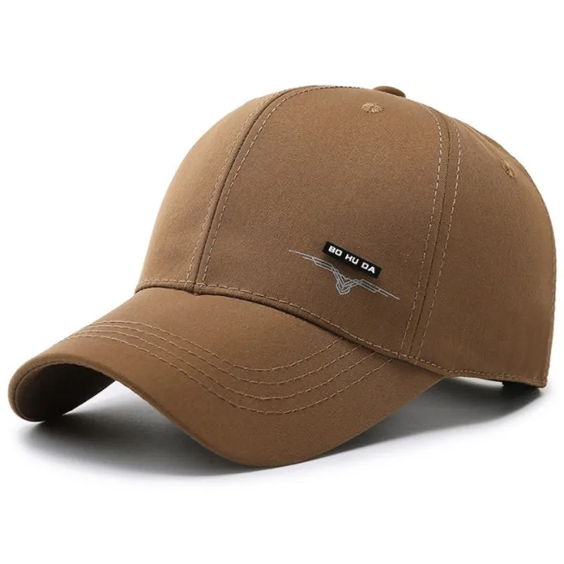 

Adjustable Size Men's Cotton Baseball Caps Snapback Cap Casual Sports Cap Casquette De Baseball Male Bone Brand Tongue Black Cap