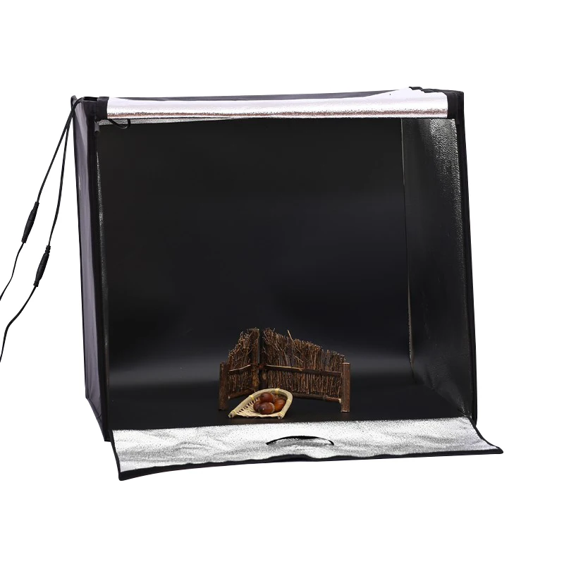 Складной светильник для фотостудии, переносная палатка 60 см* 60 см, 30 Вт, светильник для фотосъемки ювелирных изделий