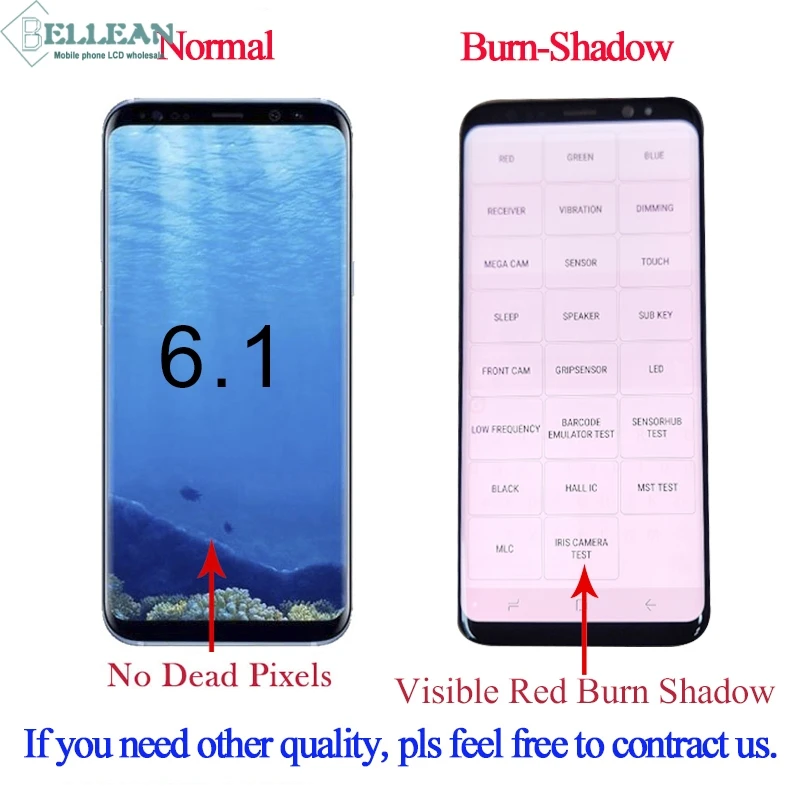 Dinamico G955 Lcd для samsung Galaxy S8 Plus дисплей кодирующий преобразователь сенсорного экрана в сборе G955F дисплей с инструментами