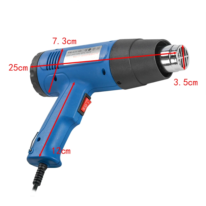 220v 1600w elétrica pistola de calor ar