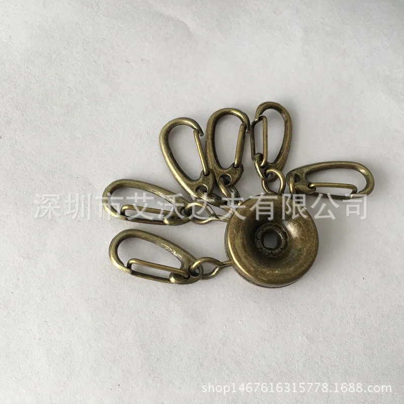 

New Style Key Ring Hook Circle Keychain Horseshoe Buckle Key Hardware Leather Wallet Hardware