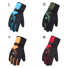 Мужские и женские зимние перчатки, зимние перчатки с сенсорным экраном, теплые водонепроницаемые ветрозащитные лыжные перчатки, флисовые перчатки для сноуборда и езды на мотоцикле