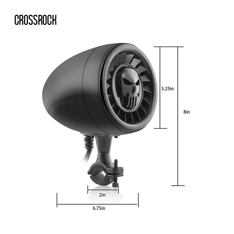 5 дюймов Водонепроницаемый ATV/UTV/лодка мотоцикл Bluetooth колонки тяжелый бас