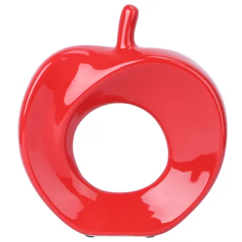 

1Pc Ceramic Crafts Ceramic Apple Ornament Festival Ornament Desktop Decoration for Office Home