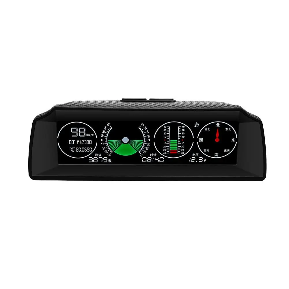  Auto GPS Digitale Neigungsmesser Tilt Gauge Geschwindigkeit Display Höhe Anzeige Hang Meter Für Aut