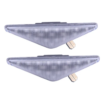 

2Pcs Car Clear Lens LED Side Marker Indicator Light 98AB13K354AA 1063835 1065645 4364357 Fit for Ford Focus MK1 Mondeo MK3
