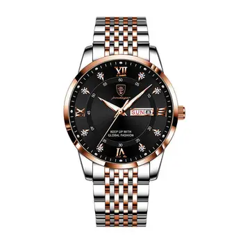 Relógio Masculino Sport Quartzo big Dial Quartoz de Luxo Prata Dourado Azul 10