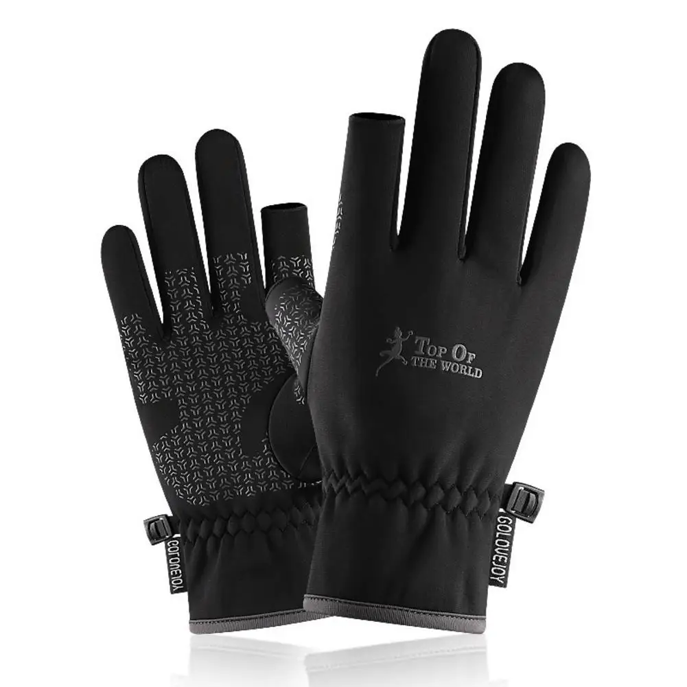 Зимние перчатки для езды на мотоцикле, для спорта на открытом воздухе, теплые варежки, водонепроницаемые, с сенсорным экраном, теплые перчатки для велоспорта, фитнеса, пешего туризма