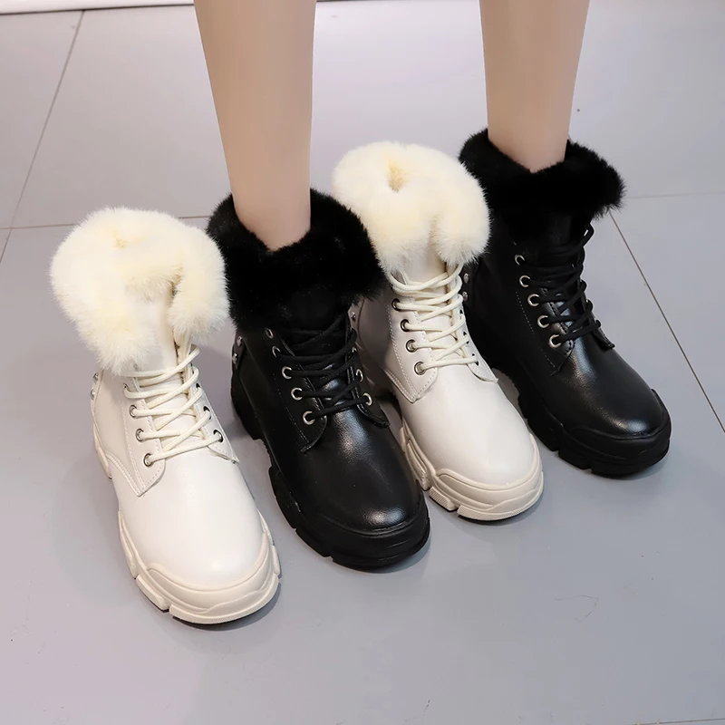 Г., новые теплые зимние ботинки кожаные зимние ботинки на меху женские ботинки повседневные удобные женские туфли модные женские ботильоны с плюшевой подкладкой