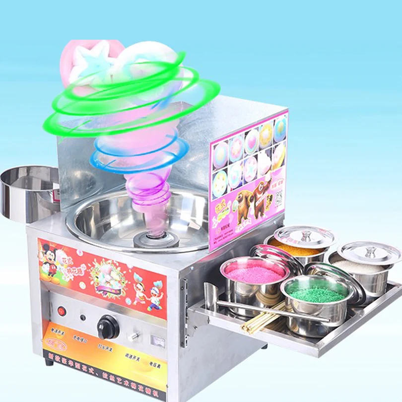 Free shipping Commercial Cotton Candy Floss Maker Machine /Gas Cotton Candy Machine/Candy Floss Machine