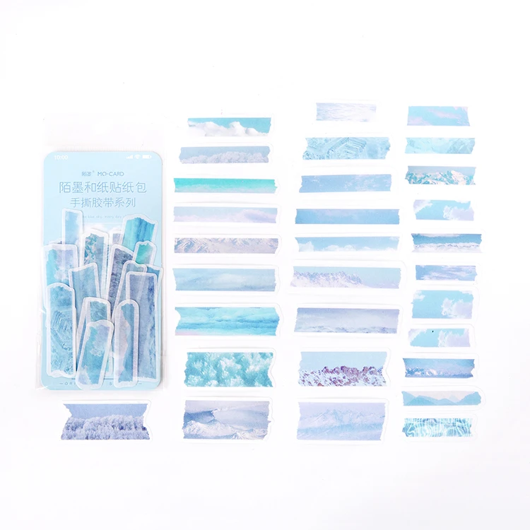 Лента для рукоделия серии Bullet Journal декоративные из рисовой бумаги наклейки сумка Скрапбукинг этикетка-наклейка дневник милые канцелярские Стикеры для альбомов - Цвет: 3