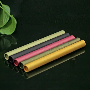 

20g 10pcs Paper Incense Tube Incense Barrel Long Home Storage Incense Box Line Stick Thickening Tube 23cm Length 6 Colors