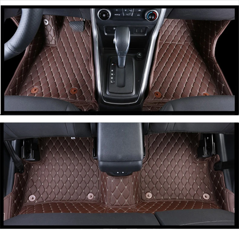 car accessories sticker luxury custom leather car floor mats for ford