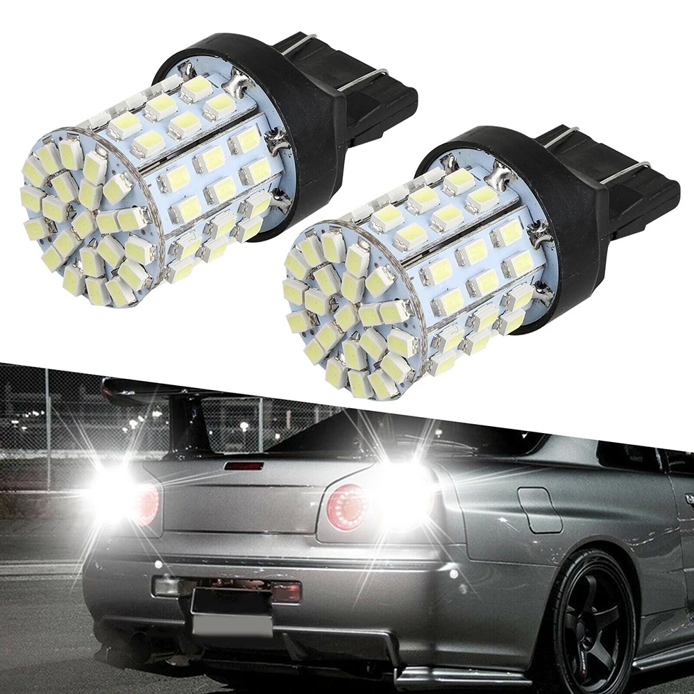 2 шт. 6000 К белый 7443 7440 64SMD светодиодный светильник лампы Хвост Стоп 7444 7441 992