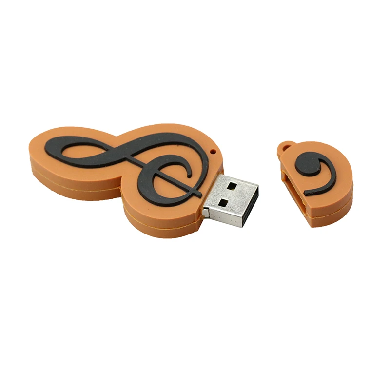 32 Гб usb флеш-накопитель силиконовый музыкальный Note 64 Гб 128 ГБ 256 4 16 8 ГБ флеш-накопитель музыкальные инструменты подарочный ключ USB флешка