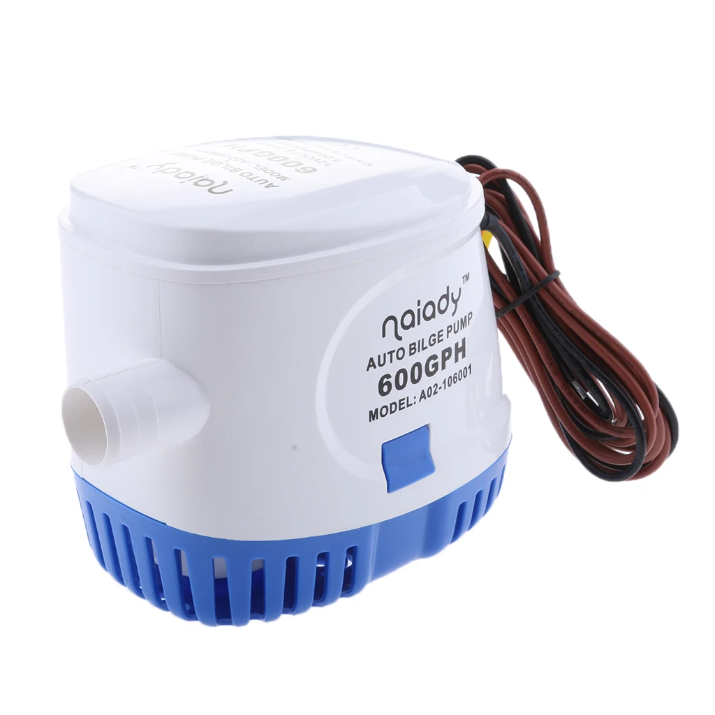 600GPH 12V 3.2A Электрический Трюмный насос для мореплавания лодка яхта погружной 100 см провода
