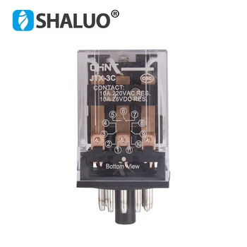 

JTX3C Power Relay 10A 110VAC Coil voltage 28VDC general purpose thermal relay 11 pin mini relay holder relay module JTX-3C