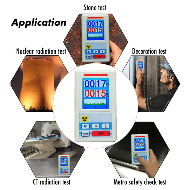 

Digital LCD Nuclear Radiation Marble Detectors Gamma Beta X-Ray Tester Display Screen Geiger Counter