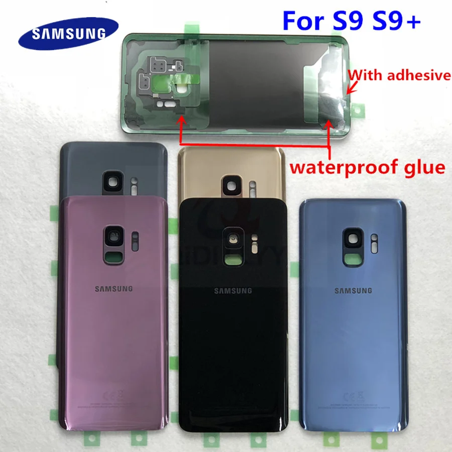 Задняя стеклянная крышка аккумулятора SAMSUNG Galaxy S9 G960F/S9 Plus G965F Корпус задней двери