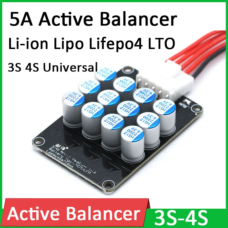 2X 4S 5A Ganz Gruppen Balancer Aktive BMS Platine Lithium Lipo Lifepo4 Batte dc