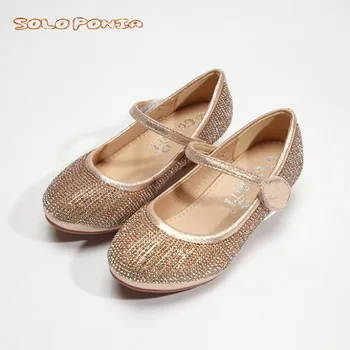 

Fashion Baby Girls Shoes Ballet Flat Shoes for Wedding Party Princess Dress Shoes for Girls A666-150