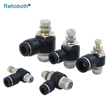 

Hot Pneumatic Speed Flow Controller Fitting SL6 SL8 SL10 Remote PTFE Tube 3D Printer Parts Coupler Fittings
