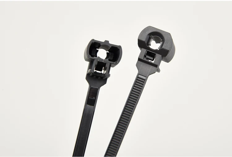 20PCS 자동차 케이블 고정 타이 나일론 블랙 자동차 자동 케이블 스트랩 푸시 마운트 와이어 타이 리테이너 클립 클램프 방수