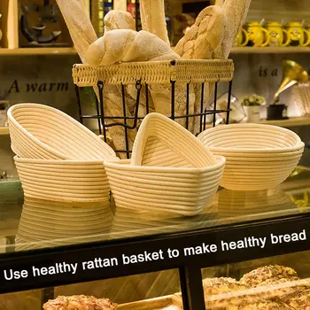 

Proofing Fermentation Rattan Basket Bread Dough Various Shapes Baskets Country