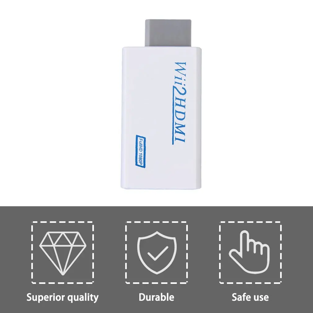 Для Wii TO HDMI конвертер Wii2HDMI с 3 5 мм аудио видео выход автоматический Upscaler адаптер