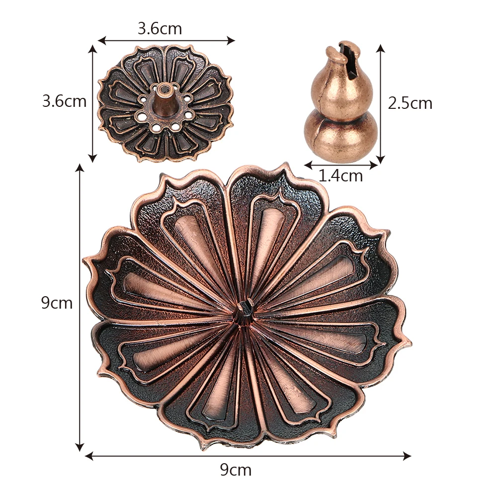 3 шт./компл. Ладан горелки небольшой аромаспираль держатель Ладан горелки база вставка Лидер продаж Классическая Lotus стикер-Рак домашний декор