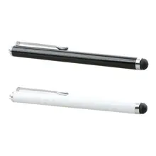 Горячий металлический телефон планшет ручка сенсорный экран емкостный стилус с зажимом карандаш для рисования