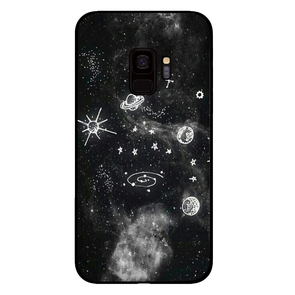6 Черный и белый эстетический чехол для телефона samsung Galaxy S10 S10E S8 Plus S6 S7 Edge S9 S10e Plus Note 8 9 - Цвет: 6
