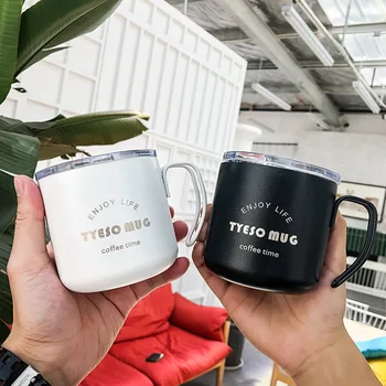 

Japanese 304 Stainless Steel Thermos with Handle Heat Insulation Cold Protection Breakfast Coffee Cup Office Lovers Vacuum Flask