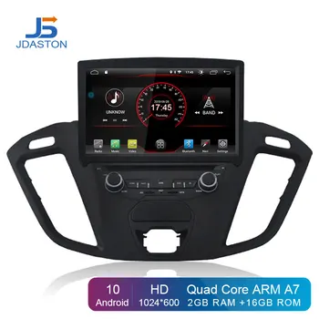 

JDASTON Android 10 Car DVD Player For Ford Tourneo/Transit 150/250/350/350 WIFI GPS Navigation 2Din Car Radio Stereo Multimedia