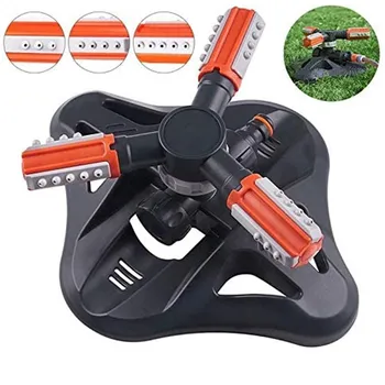 

New Adjustable 360 Degree 3-Arm Rotating Garden Watering Sprinklers Automatic Grass Lawn Nozzles Garden Irrigation Device
