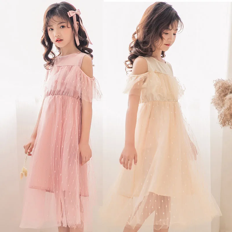 

Kids Dresses for Girls Clothes Kids Costume 2020 Summer Mesh Fashion Teen Girls Children Princess Dress 12 13 14 Year