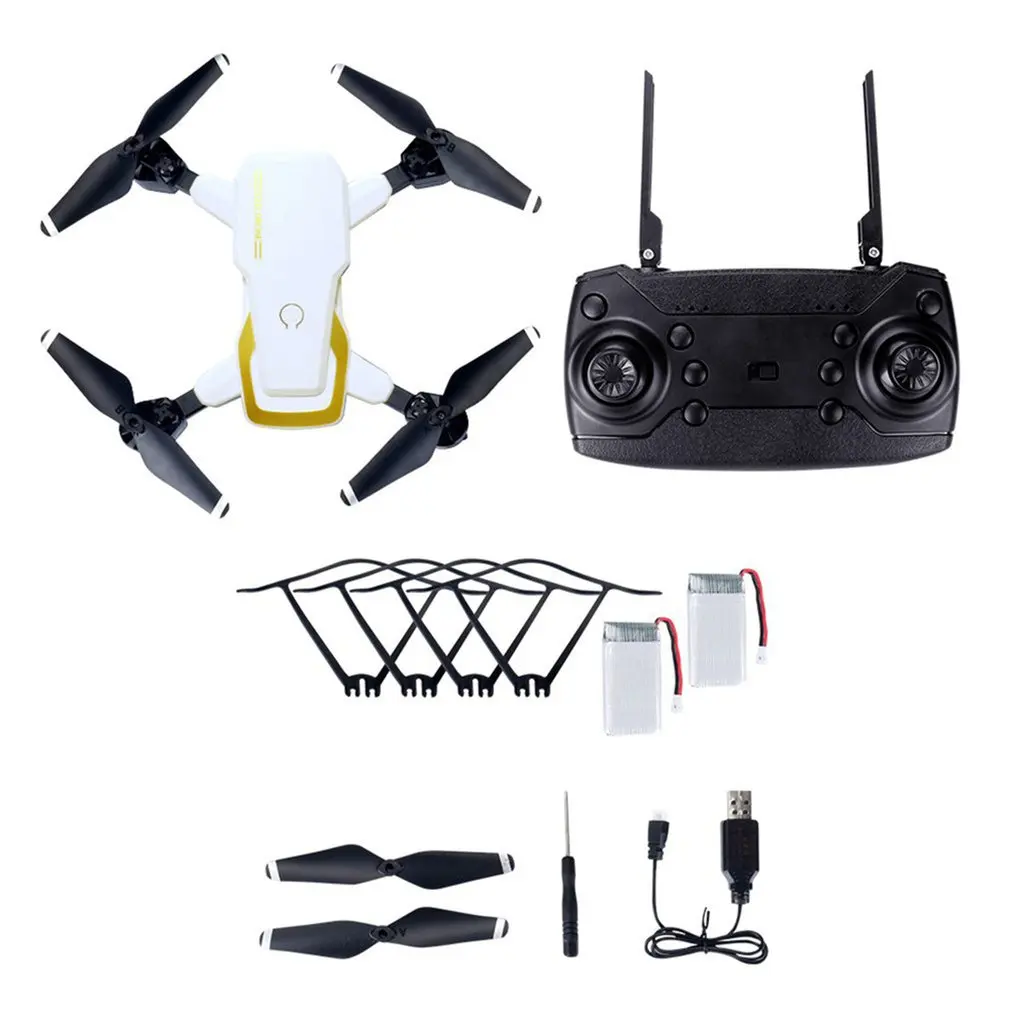 LF609 2,4G Wifi FPV Радиоуправляемый Дрон с камерой 0.3MP/2.0MP бесщеточный Радиоуправляемый квадрокоптер RTF складной 3D флип удерживающий головной убор дропшиппинг - Цвет: White No Camera 2B