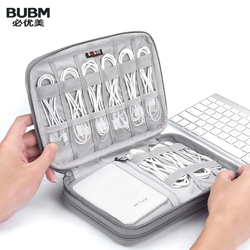 Цифровой органайзер BUBM для хранения данных USB устройств кабелей наушников