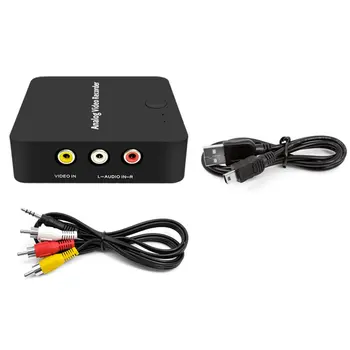 

AV Video Recorder Box Capture Card VHS to Digital Converter for Hi8 VCR DVD Top AVI Video Capture to Micro Memory Card