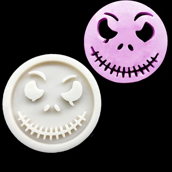 

Halloween Grimace Silicone Sugarcraft Mold Chocolate Cupcake Baking Fondant Cake Decorating Tools